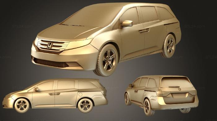 Автомобили и транспорт (Honda Odyssey 2011, CARS_1863) 3D модель для ЧПУ станка